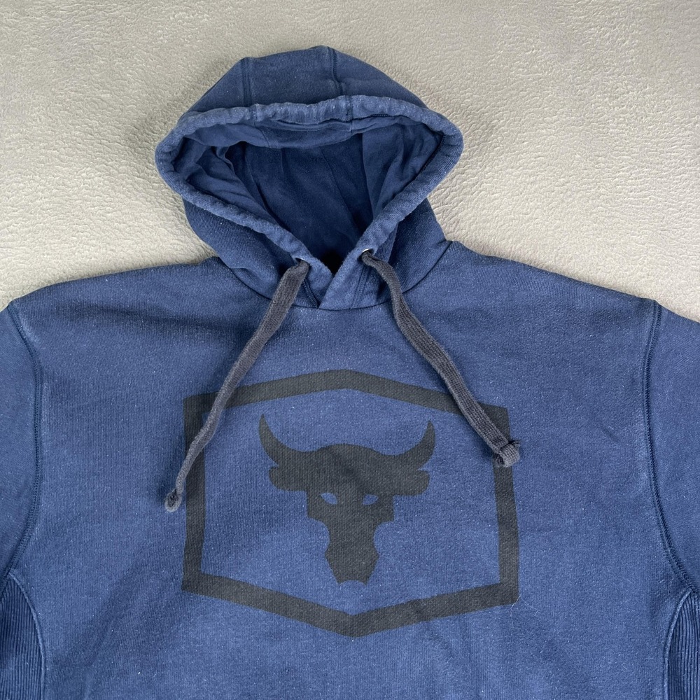 Under Armour Project Rock Hoodie Mens Medium Pullover Blood Sweat Respect 134606